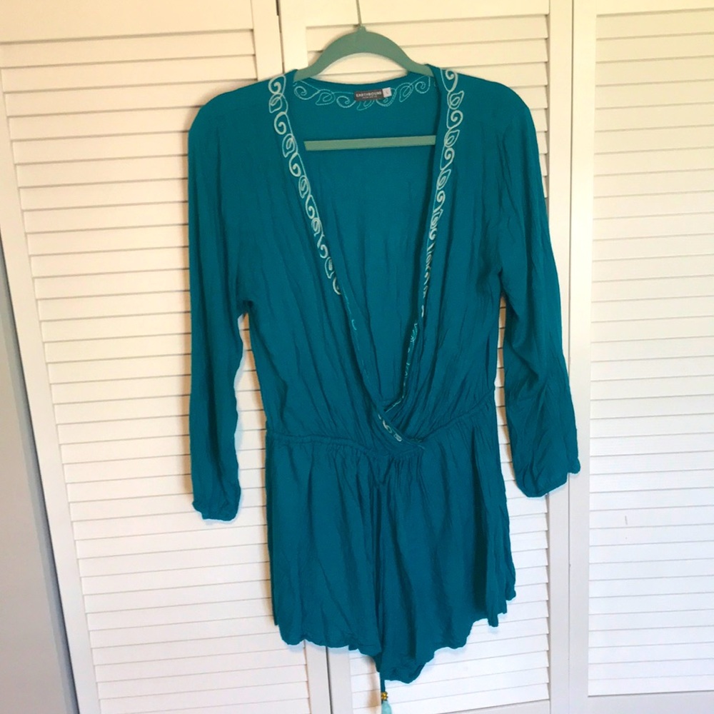 Turquoise Earthbound Romper